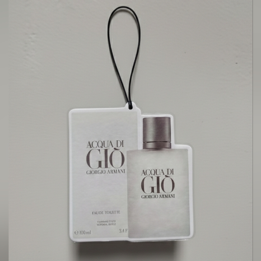Giorgio Armani Acqua di Giò Luxury Car Freshie | Hanging Air Freshener New